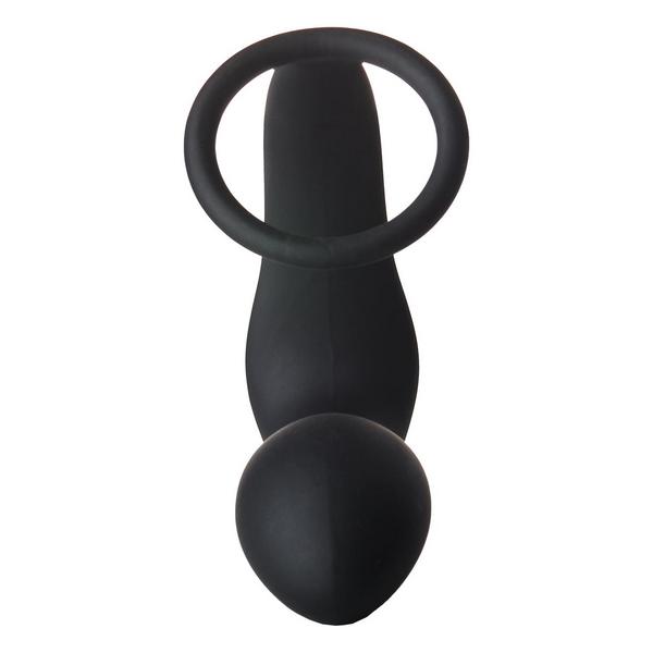 Fantasstic Vibrating Anal Plug With Cockring Black Sex Shop Fortuna