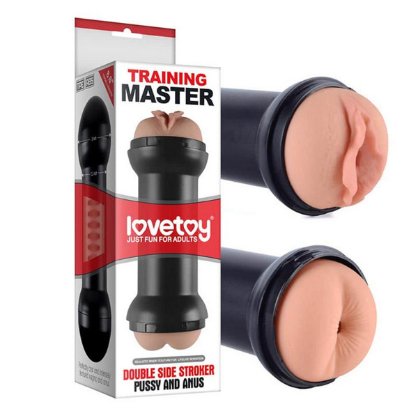 Dvostrani TPE masturbator, 22x6 cm - Love toy Training Master